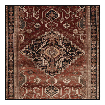 Tapis brun lavable à la machine