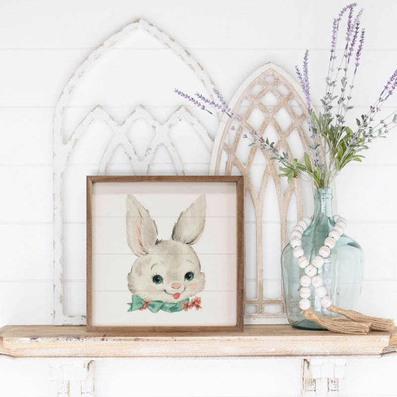 Lapin de Pâques rétro, H 4 po x l 4 po x P 1 po