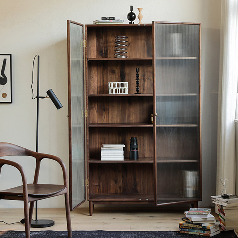 Modern simple solid wood home bookcase, 78.74"H x 47.24"W x 14.96"D