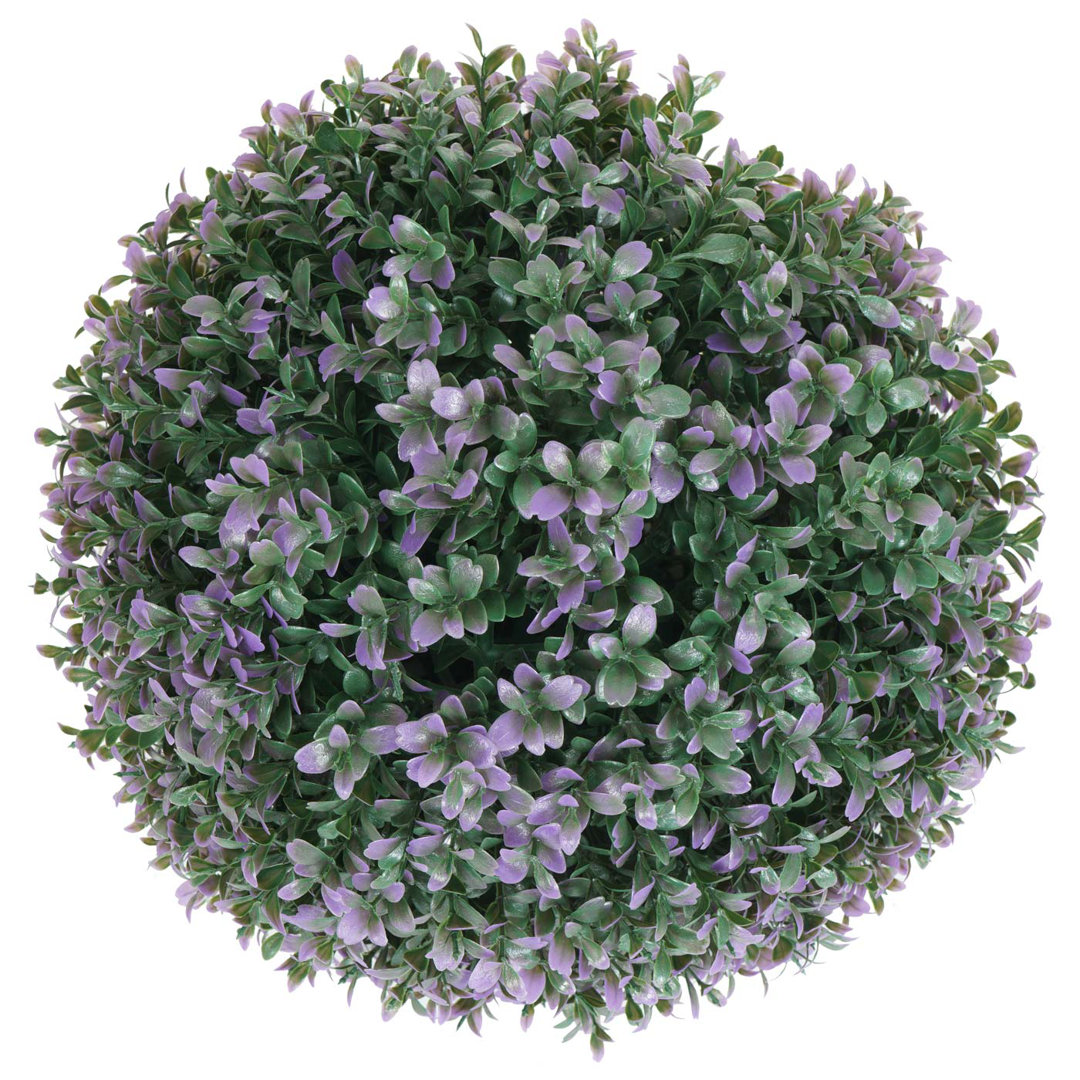 Künstlicher Busch MCW-L77, Buchskugel Dekopflanze Buchsbaumkugel Kunstpflanze Buxus, Outdoor 35 cm