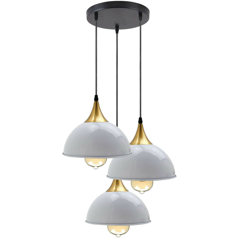 Wingert 3 - Light Cluster Pendant, White