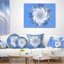 Coussin lombaire floral fractal star