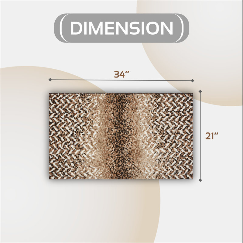 Tapis pour salle de bain Anndee, Brun