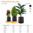 Kute Nest Indoor/Outdoor Contract Grade Large Conico Fiberstone Planter H15.3" x D15" (Tricorn Black) - Pot Opening 11.7"-114407581-114407580