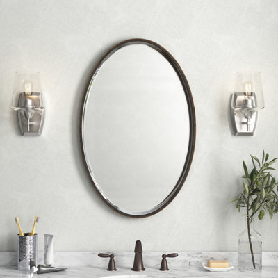 Three Posts™ Lobdell Oval Metal Wall Mirror & Reviews | Wayfair