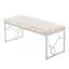 Banc de hall d'entrée en tissu argenté léopard gris ardoise, style contemporain, 2 places, largeur 43,5 pouces