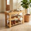 Étagère à chaussures en bambou naturel 6-9 paires de chaussures, rangement et banc à chaussures à 3 niveaux multifonctionnels, rangement peu encombrant