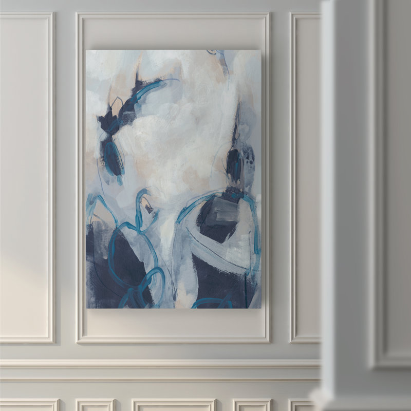 «Blue Process I», reproduction d'art sur toile, H 27 po x l 18 po x P 1 po, Toile tendue