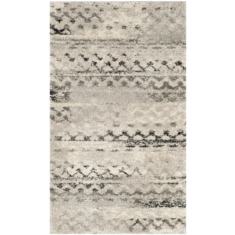 Sabang Retro Performance Abstract Rug, Rectangle 3' x 5'