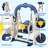 6 in 1 Toddlers Slide and Swing Set, Kids Slides w/Climber, Storage, Basketball Hoop, Ball, Suction Cup Reinforced-93488498
