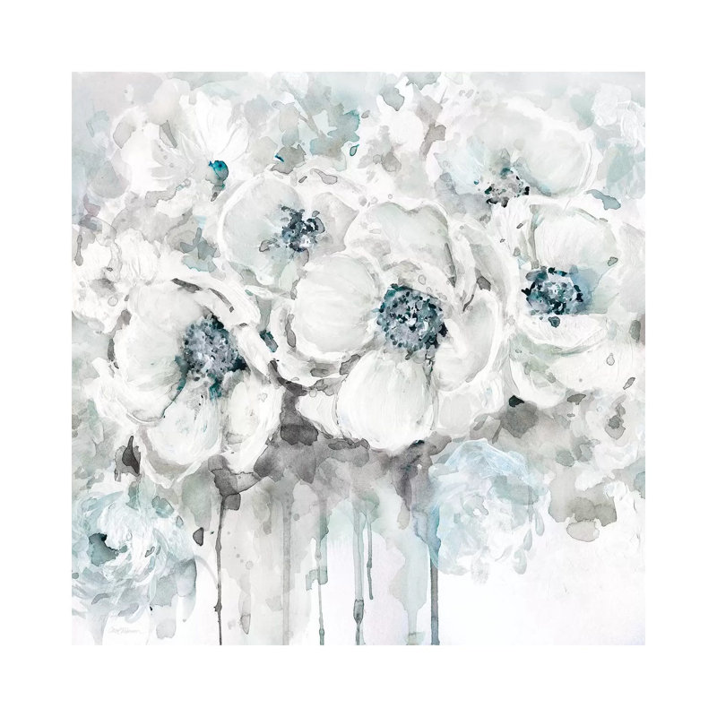 «Spring Blues II» par Carol Robinson, reproduction d'art sur toile tendue, H 12 po x l 12 po x P 0,75 po