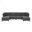 Canapé d'angle moderne avec repose-pieds librement configurable-130780835-130780836
