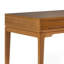 Petit bureau d'écriture de style Mid-Century en bois franc massif de 48 po avec 2 tiroirs et plateau rabattable Harper-1386059989-1388236773