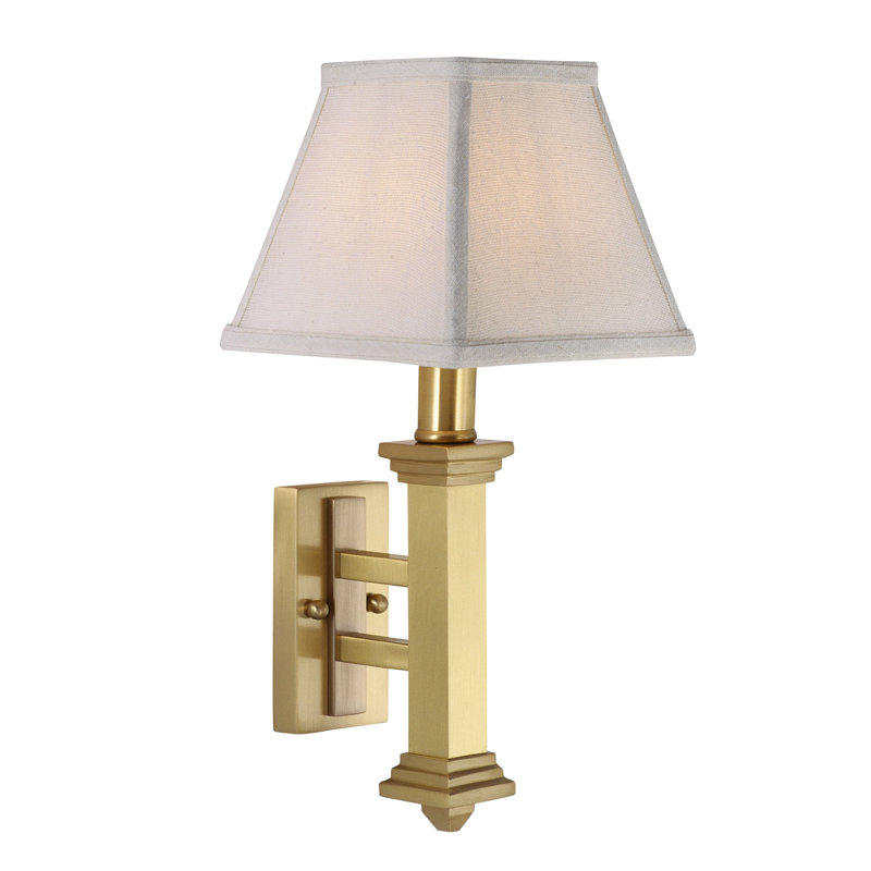 Bridgette 1 - Light Armed Sconce, Satin Brass