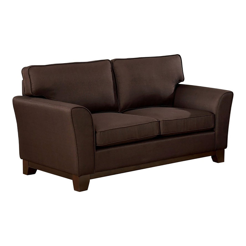 Eades 63'' Upholstered Loveseat, Brown