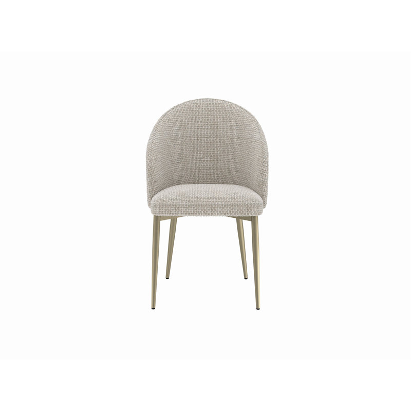 Ensemble de 2 chaises d'appoint Cora Champagne, Champagne