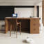 Retro Brown Rectangular Bar Table