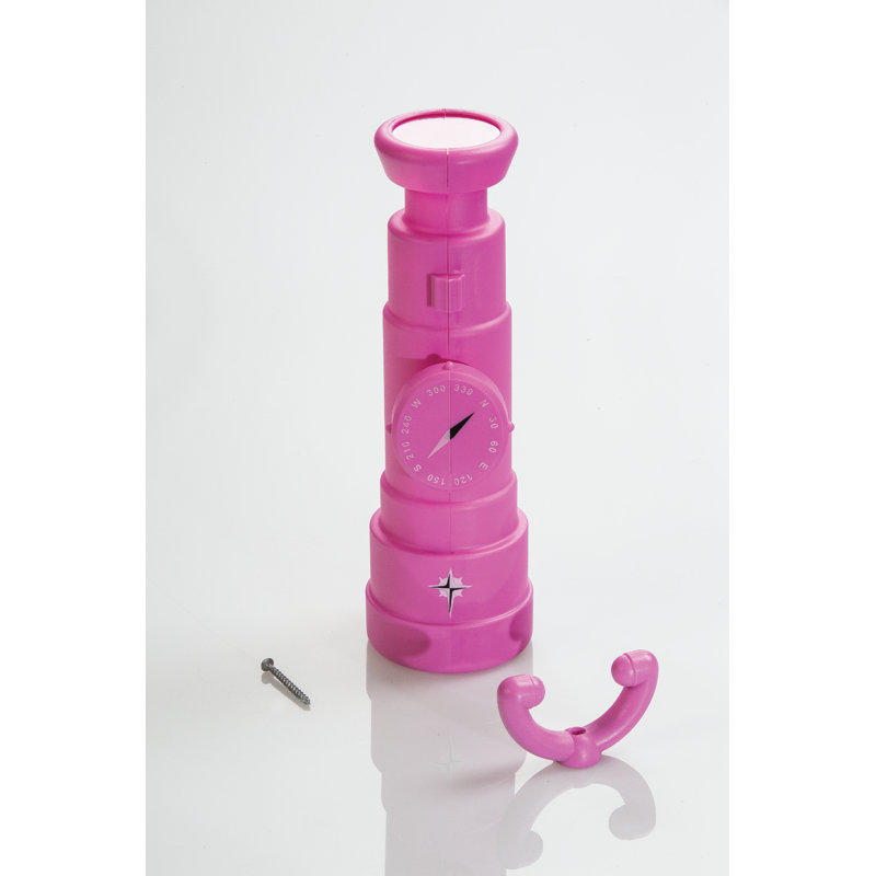 Plastic Playset Telescope, Hardware Included, Pink