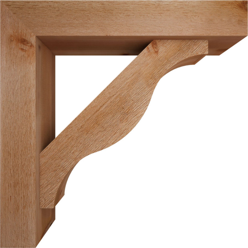 Support Funston Block avec support décalé, 28 po x 28 po, Cèdre rouge occidental de l 6 po (scié brut)