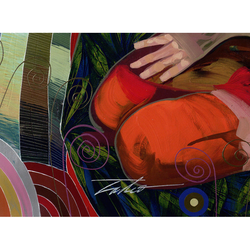 Conselo De Amore, Canvas Painting by Tadeo Zavaleta, streched and framed