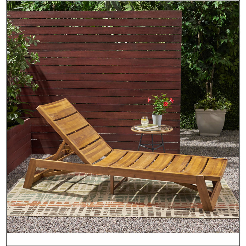 MAKI CHAISE LUNGE, Brun jaune