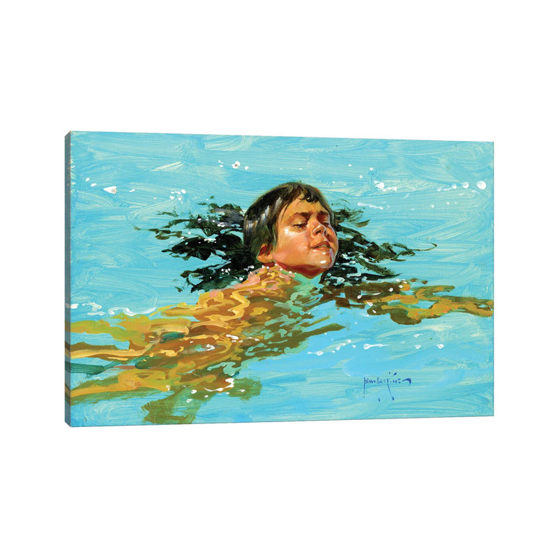 My Best Swim Yet.. by John Haskins - Wrapped Canvas Print, 66.04 cm H x 45.72 cm W