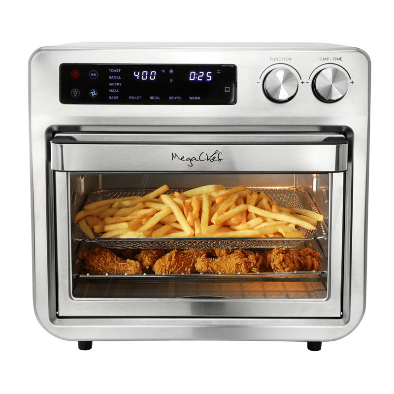 MegaChef 25 litres friteuse à air numérique électrique multifonctionnelle et four de comptoir