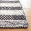 Tapis rayé noir / ivoire Kilim 807-1409756893