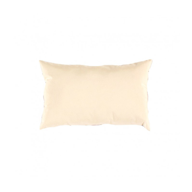 Coussin en velours réversible , Ikat rouge