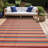 Striped Orange/Red Outdoor Area Rug-1617558287-1640741516