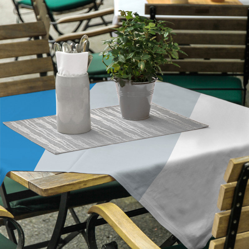 Nappe basket Orlando, Bleu / argenté / blanc