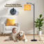 Lampe sur pied à DEL à intensité variable à intensité variable orange, abat-jour réglable en hauteur avec télécommande, pour le salon, la chambre et le bureau