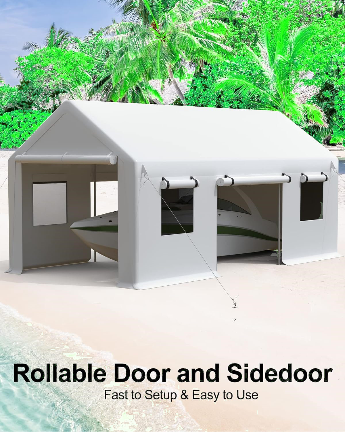 Yesurprise 10' X 20' X 11' Portable Carport Heavy Duty Garage | Wayfair