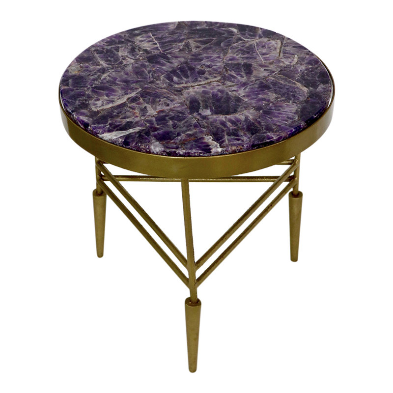 Solid Wood Top End Table
