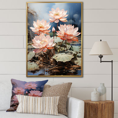 " Lotus Dreams Amung The Lily Pads "