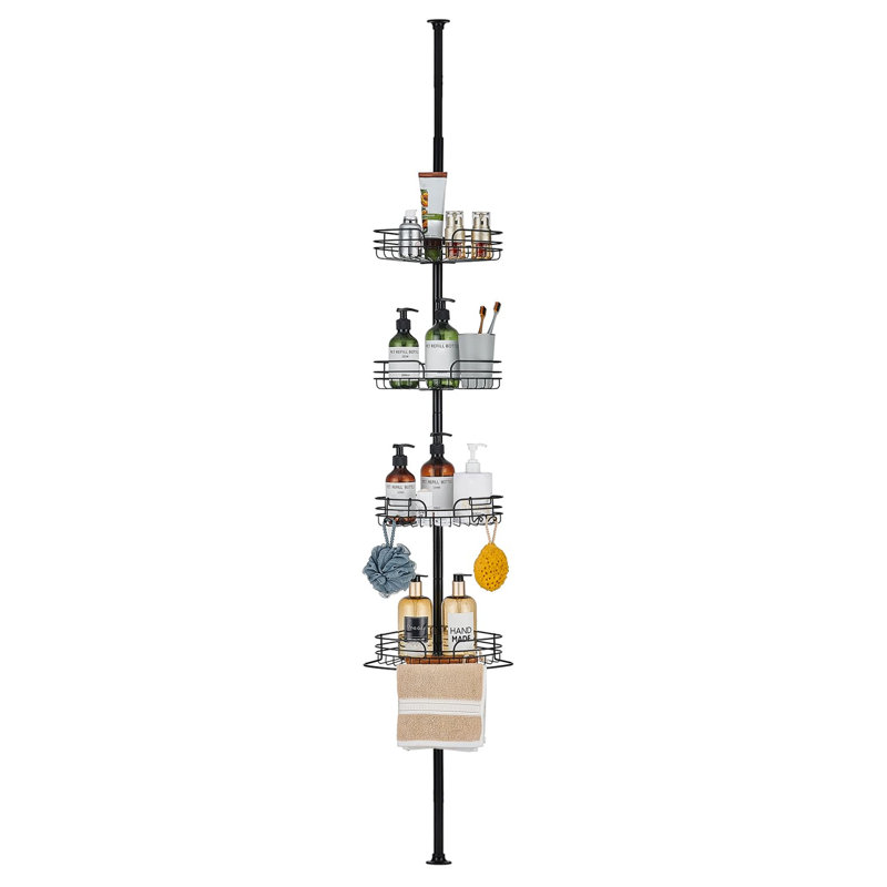 Stainless Steel Shower Caddy, Black