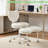 Ivory Meditation Chair Plus Double-Layer Padding  Rolling Chair