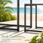 Steel Top Dining Set