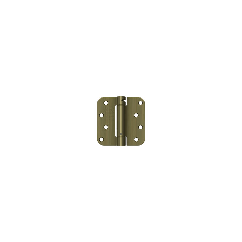 Steel Hinge, Antique Brass