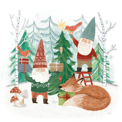" Woodland Gnomes I " by Mary Urban Painting Print