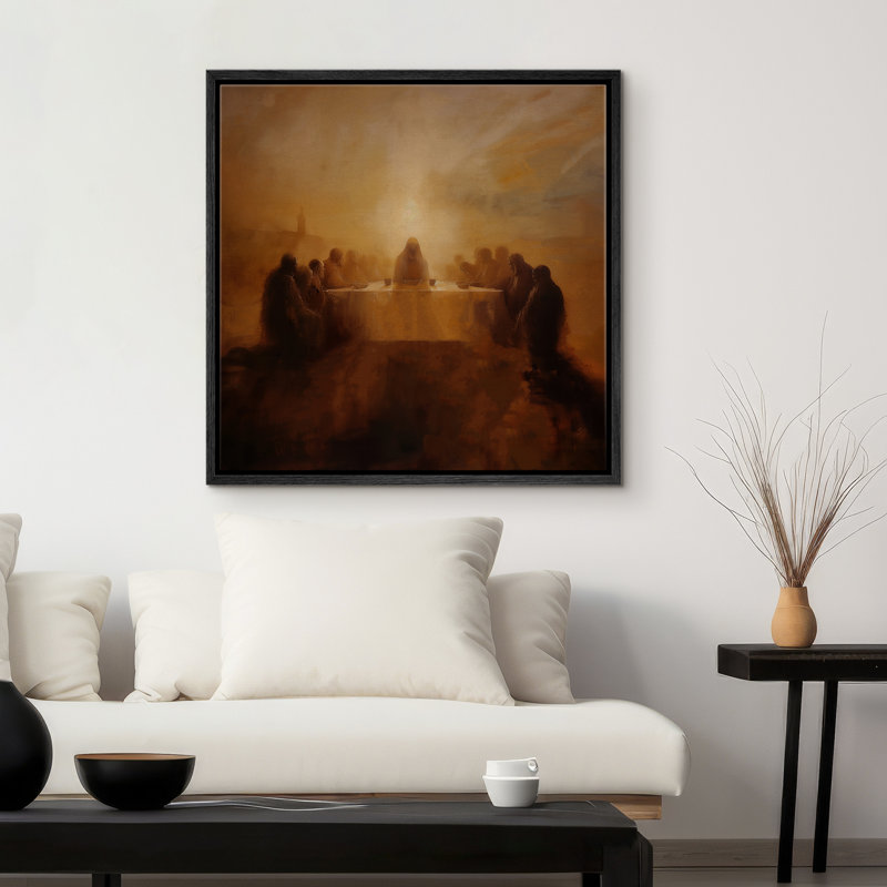Christ Christ, brun, illustrations rétro, œuvre d'art religieuse chrétienne rustique, H 16 po x l 16 po, Noir