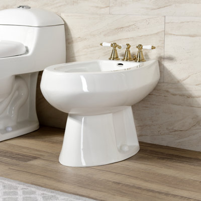 Victorian Three-Handle Widespread Vertical Bidet Faucet