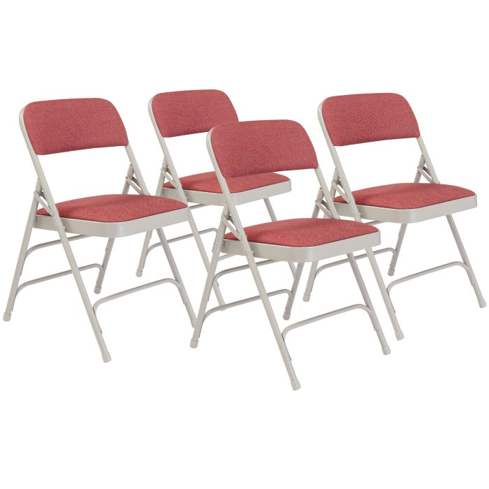 Fabric Padded Folding Chair Set (Set of 4) National Public Seating 