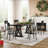 Medieval Solid Wood Side Dining Chairs-349478019