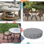 Decorative Indoor Outdoor Waterproof Round Cushion Cover, Patio Bar Stool UV Resistant Seat Cover-94746576