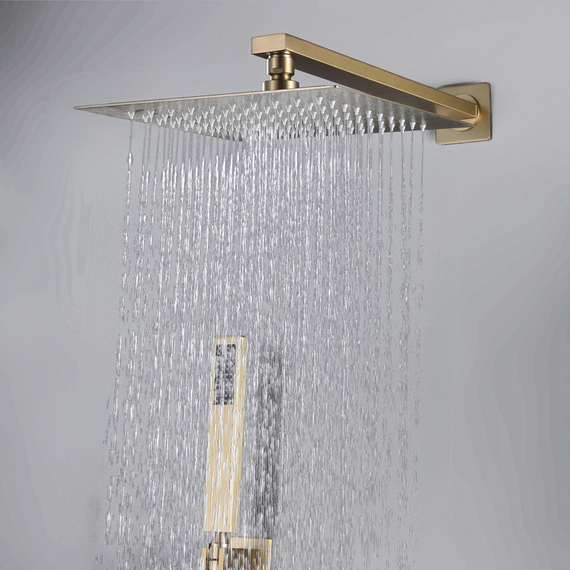 All-In-One Kit with Rough in-Valve,  Brushed Gold