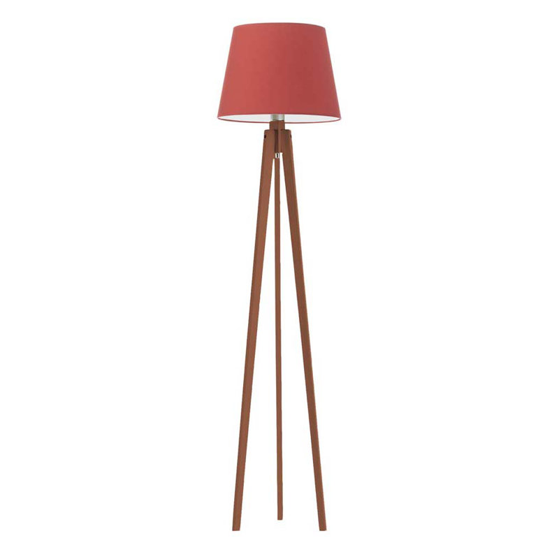 Araby 158cm Tripod Floor Lamp, Red, Brown