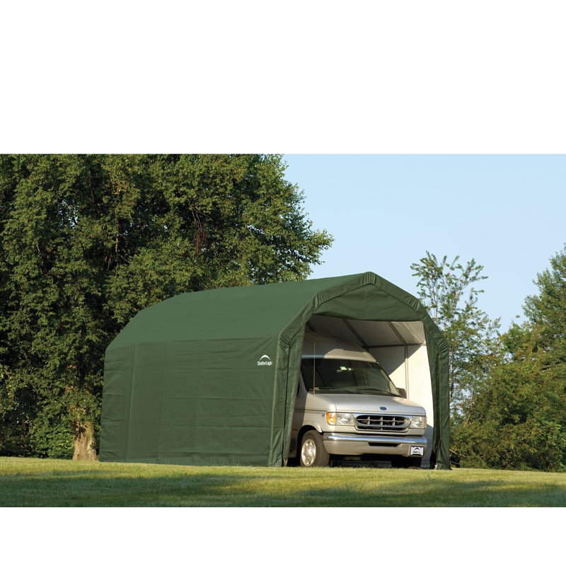 12 pi. L 28 pi. D Garage, Vert