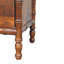 Table de chevet à 2 tiroirs en bois et bambou brun