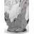 Silver/White 13.75" Porcelain Table Vase